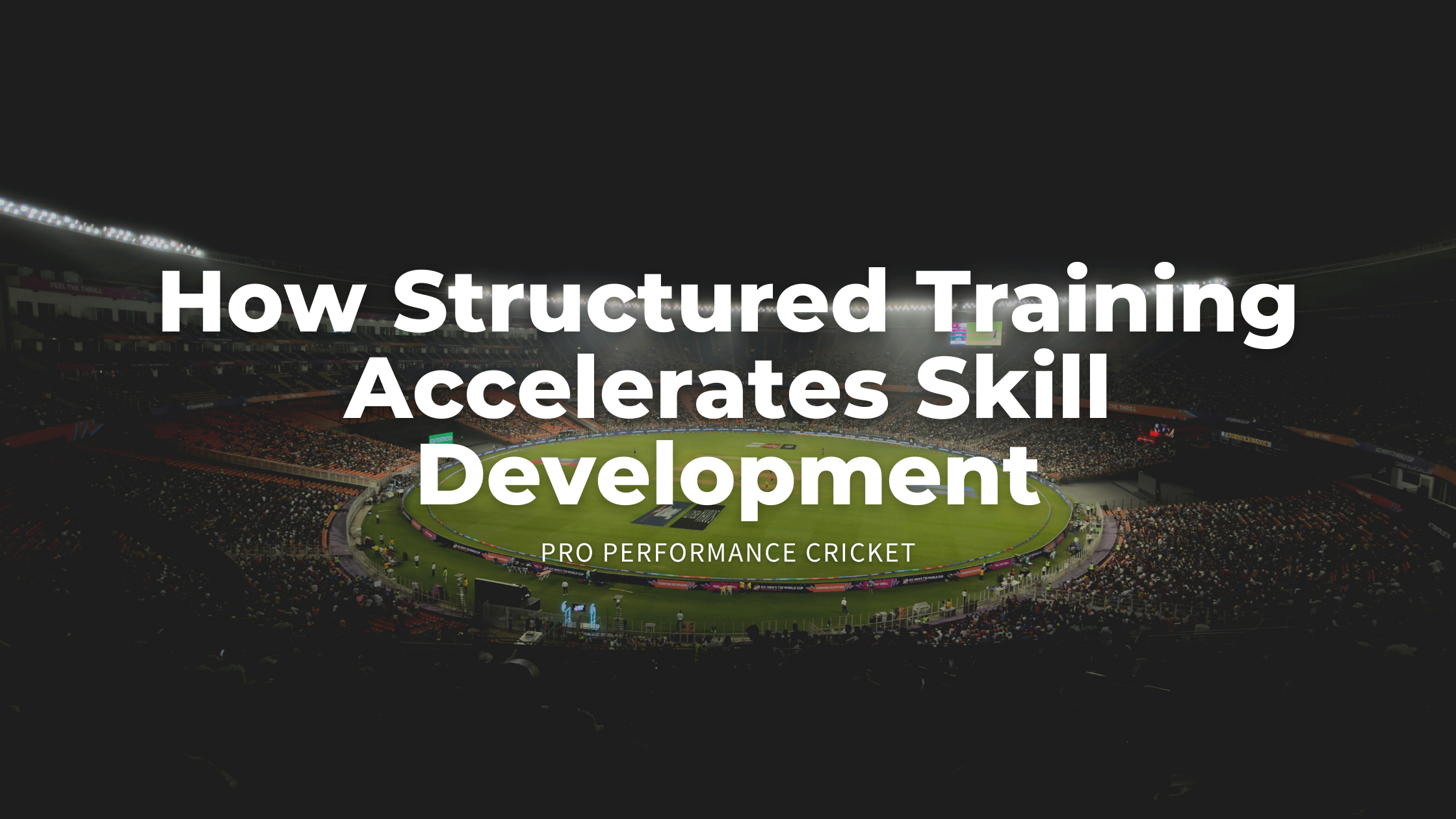 Player development pathway and structured cricket progression for game awareness<br />
